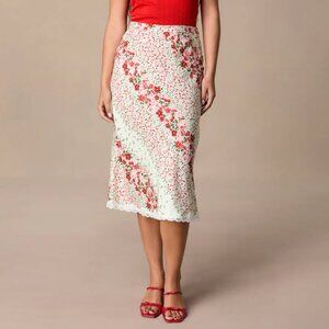 Rouje Carinette Floral Midi Skirt